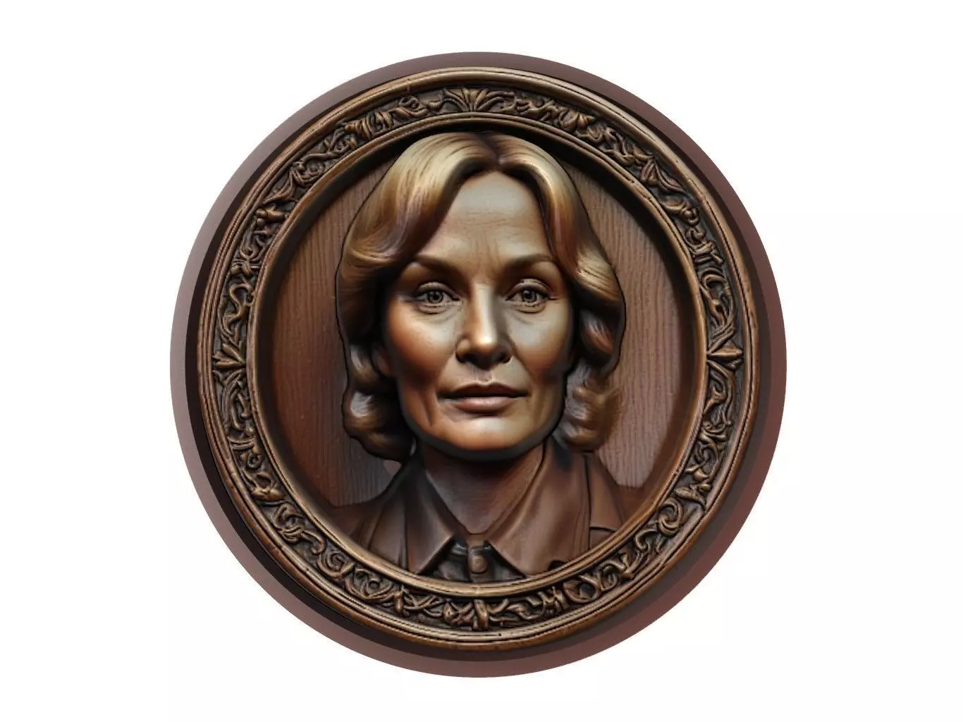 Jessica Lange Medallion 3D print model_0