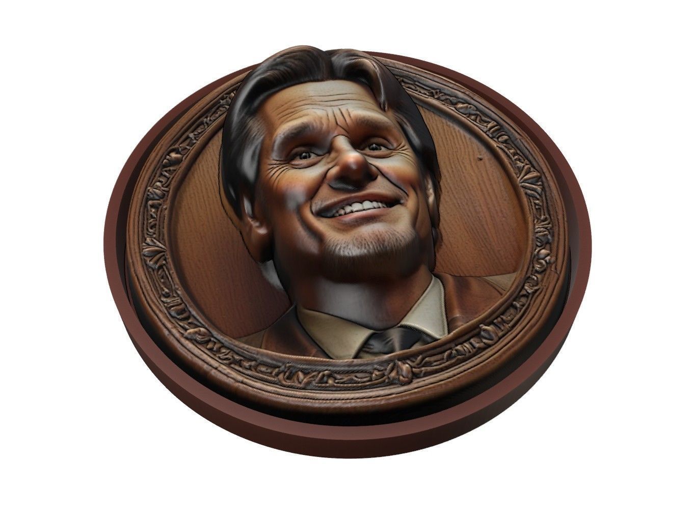 Jim Carrey Medallion 3D print model_1