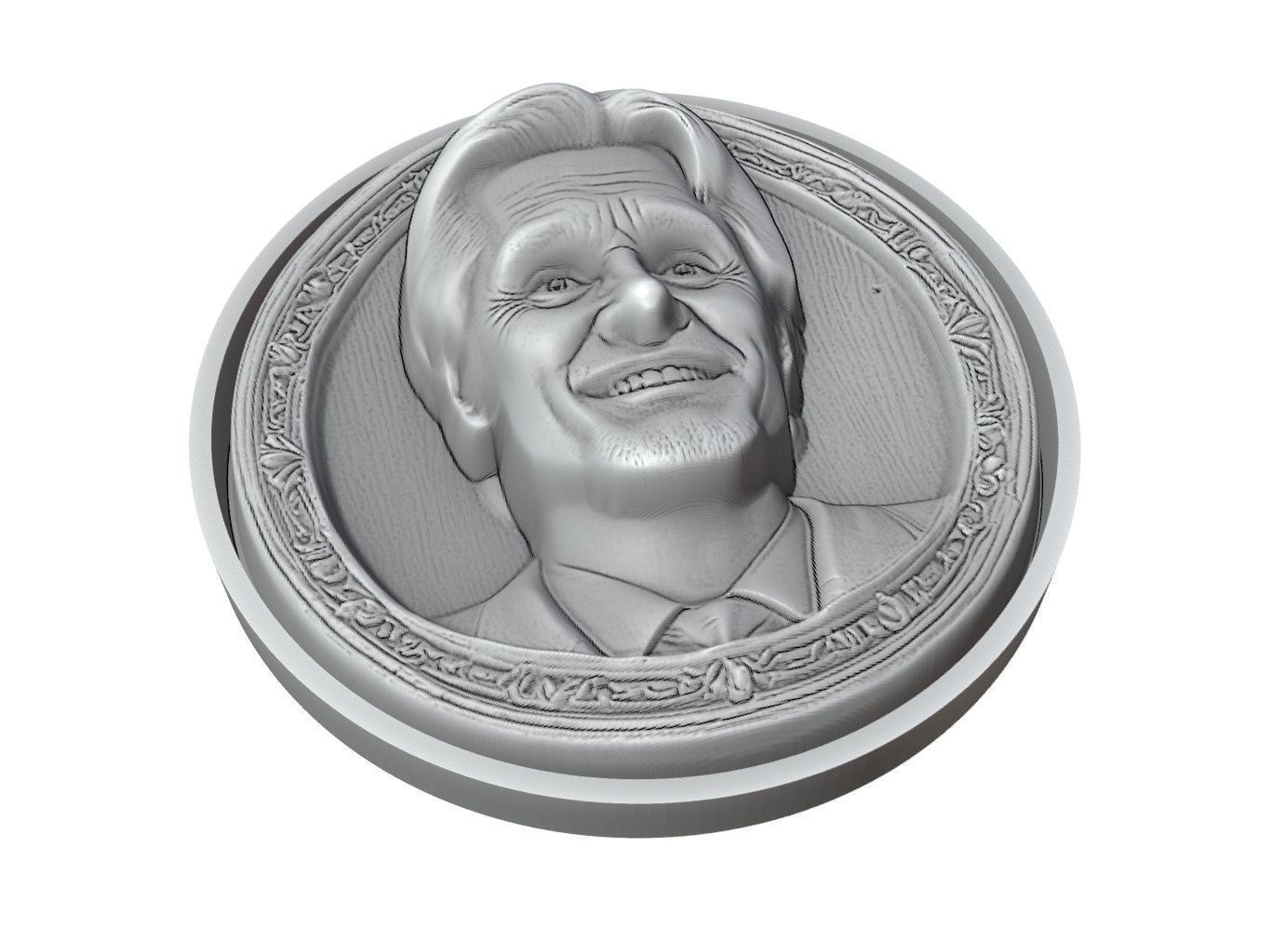 Jim Carrey Medallion 3D print model_3