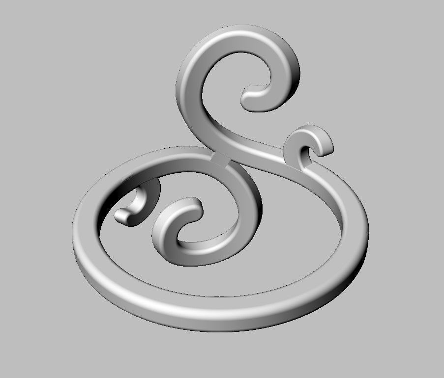 Arabesque Ring 3D print model_11