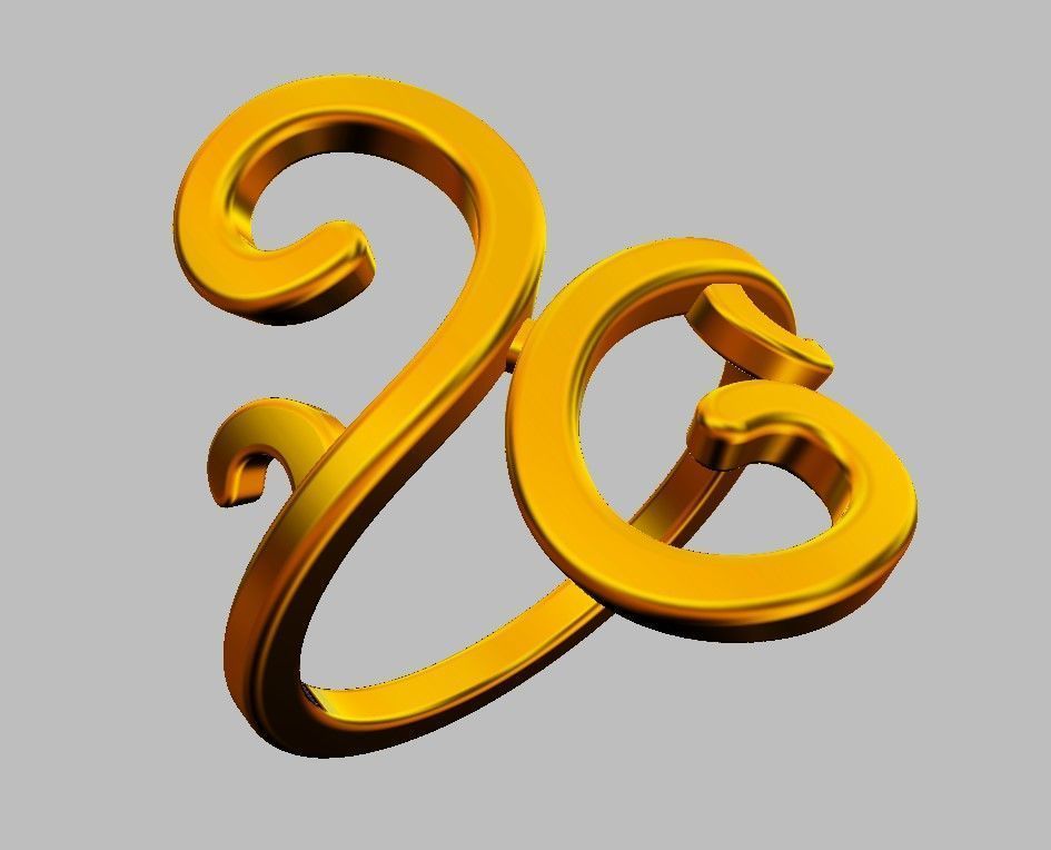 Arabesque Ring 3D print model_20