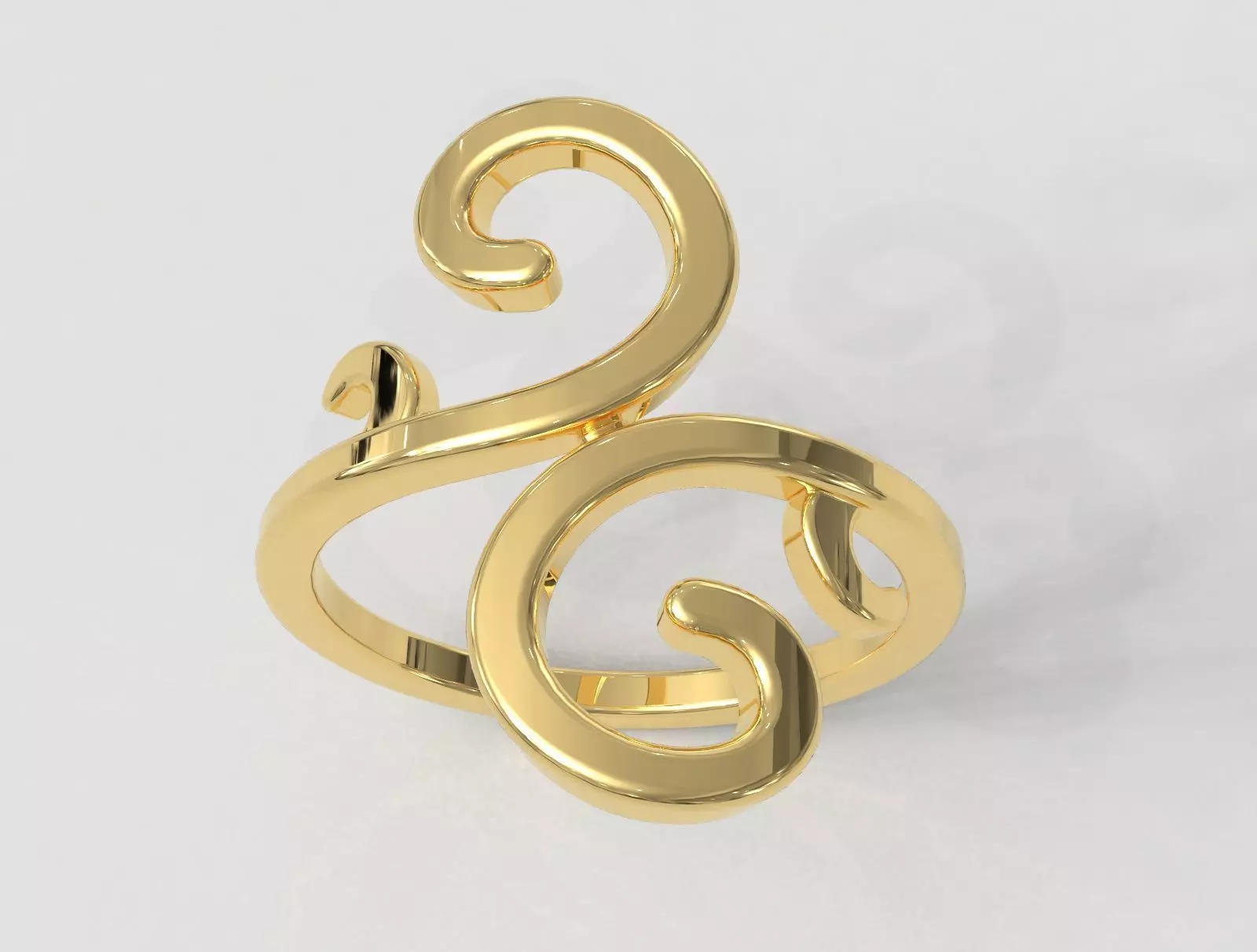 Arabesque Ring 3D print model_0