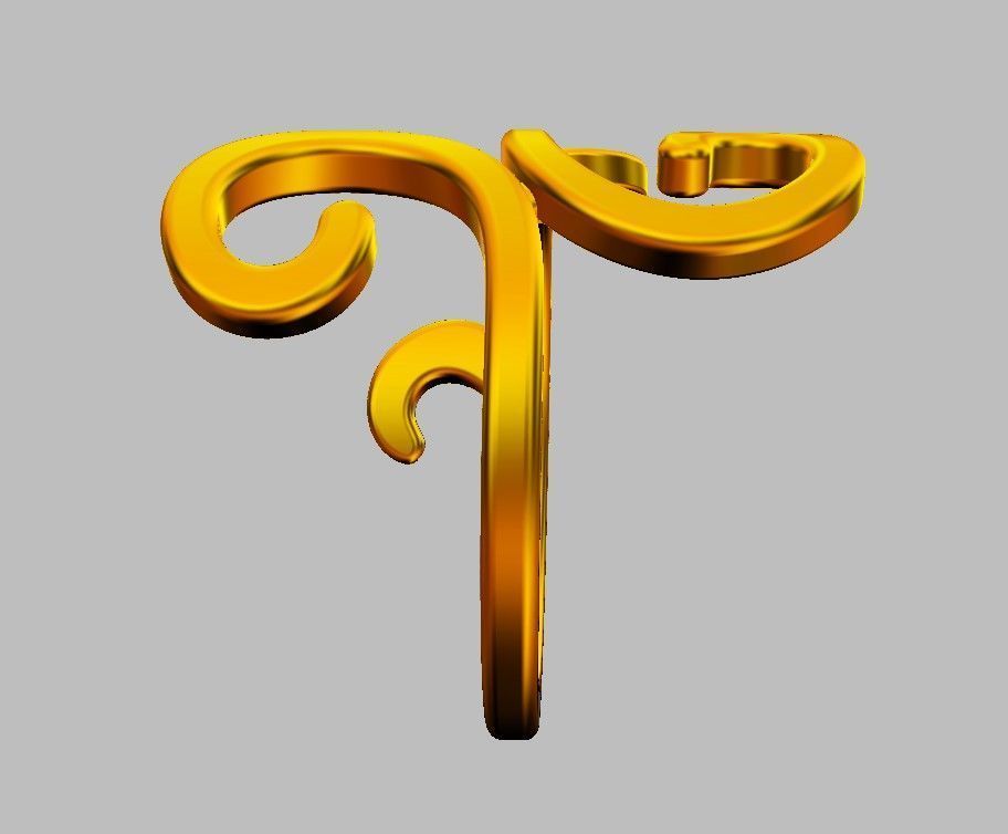 Arabesque Ring 3D print model_23