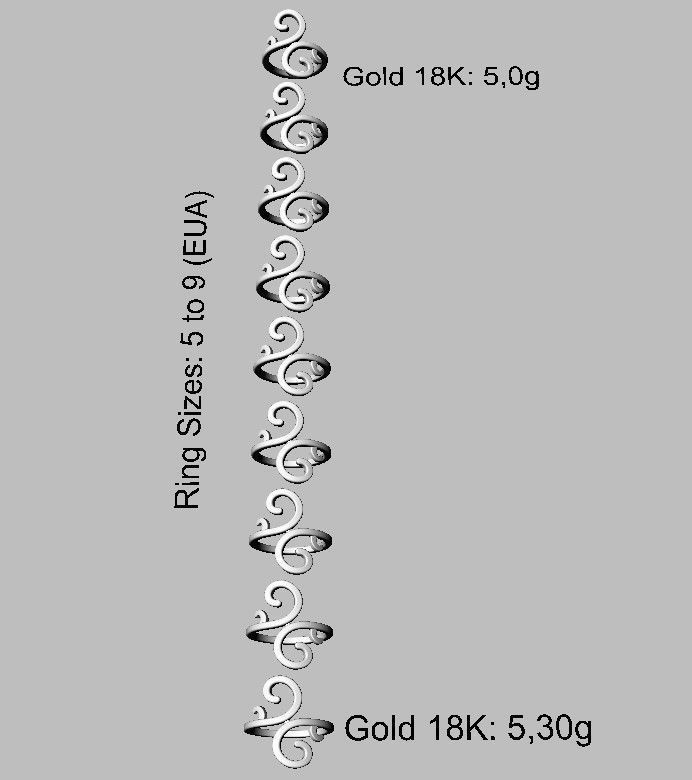 Arabesque Ring 3D print model_6