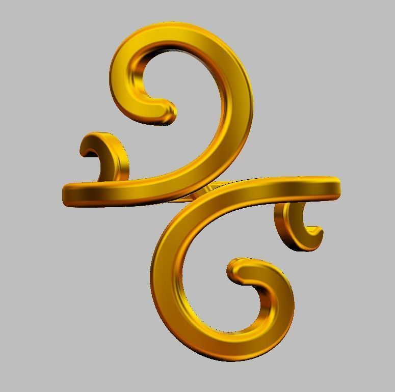 Arabesque Ring 3D print model_24