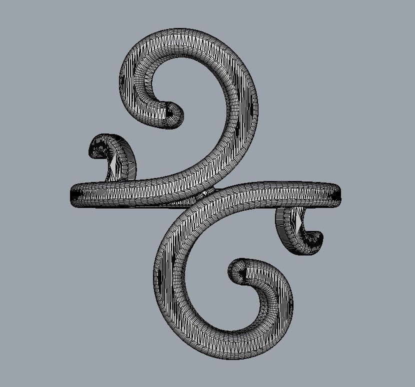Arabesque Ring 3D print model_18