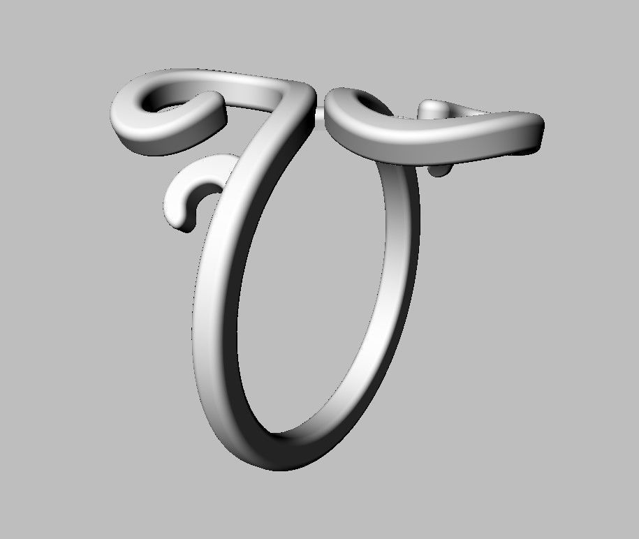 Arabesque Ring 3D print model_10