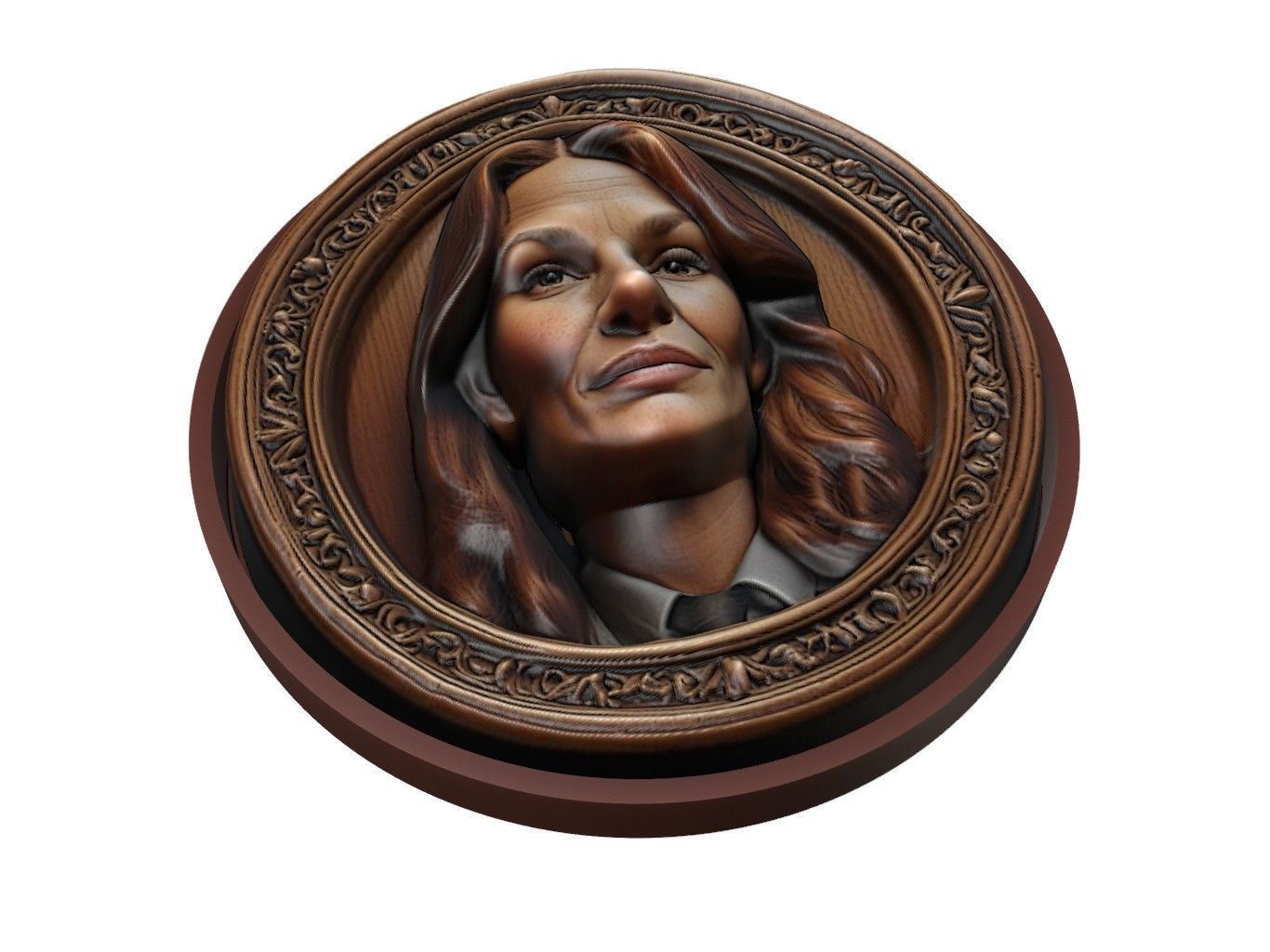 Julia Roberts Medallion 3D print model_1