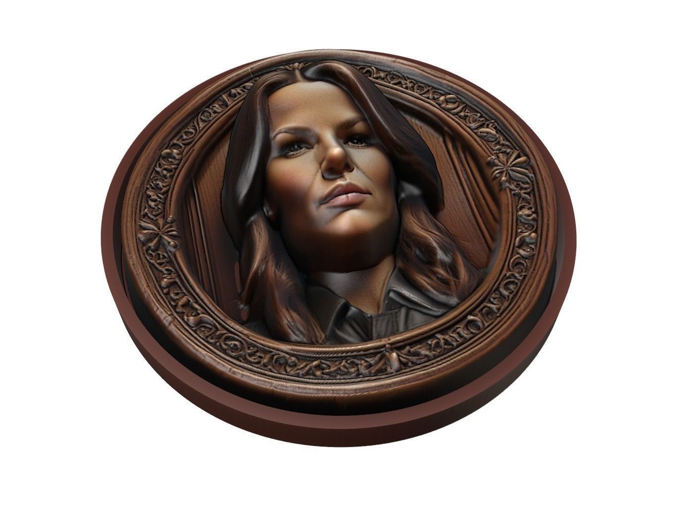 Kate Beckinsale Medallion 3D print model_1