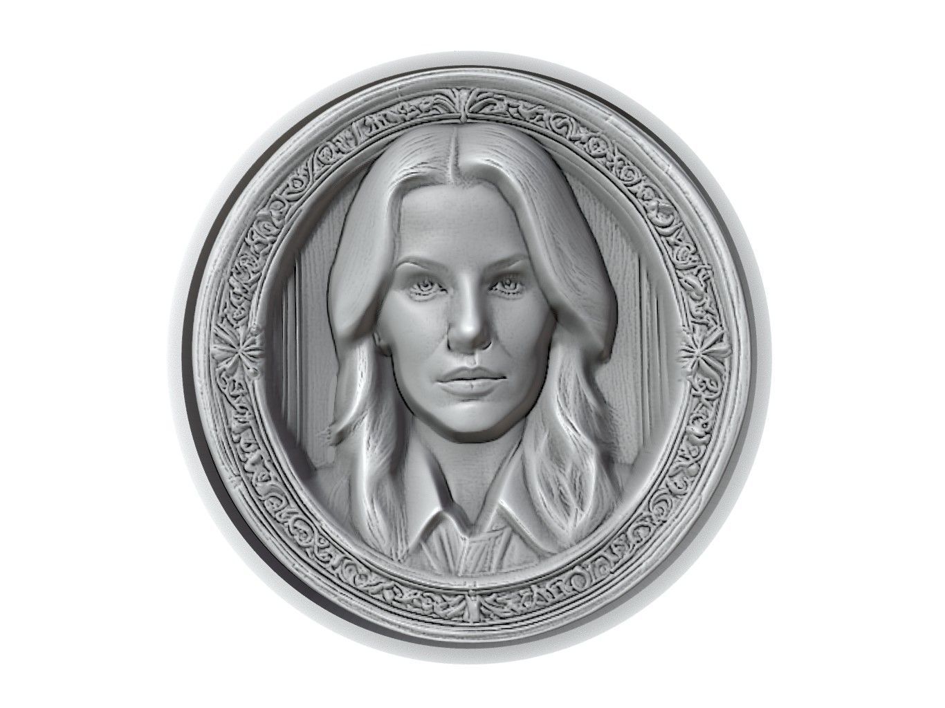 Kate Beckinsale Medallion 3D print model_2