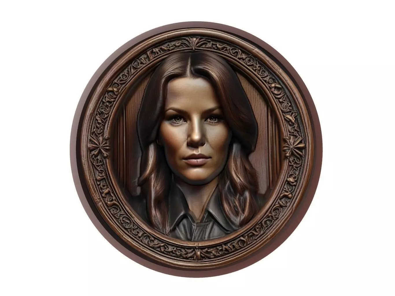 Kate Beckinsale Medallion 3D print model_0