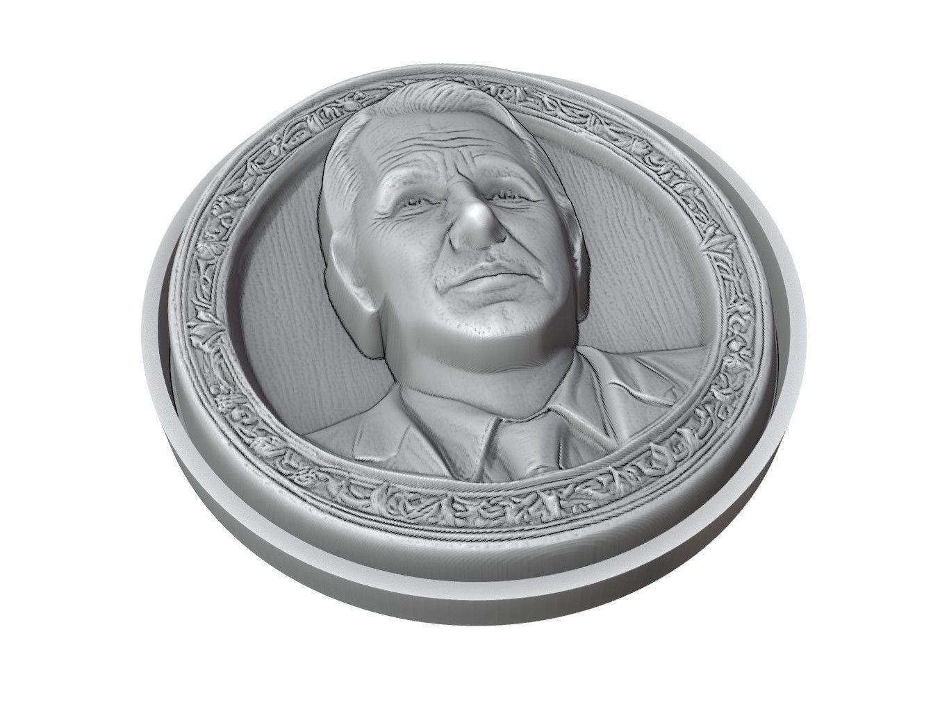 Kevin Costner Medallion 3D print model_3