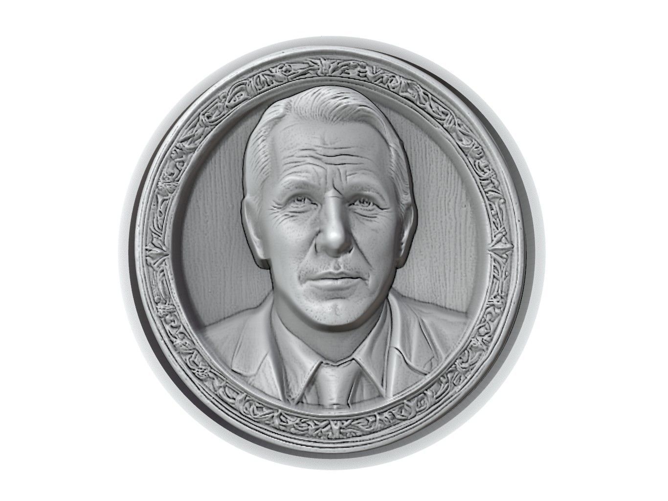 Kevin Costner Medallion 3D print model_2