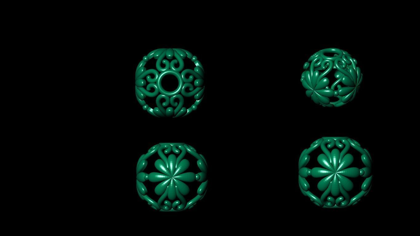 100 pis stl beeds 3D print model 3D print model_56