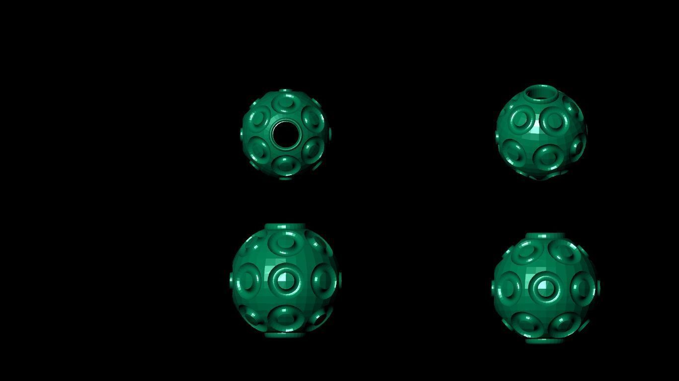 100 pis stl beeds 3D print model 3D print model_95