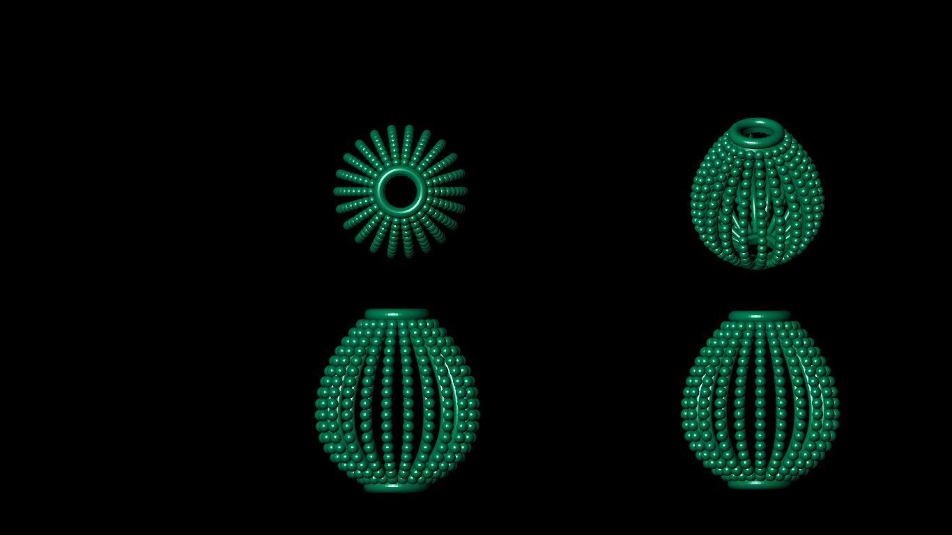 100 pis stl beeds 3D print model 3D print model_98