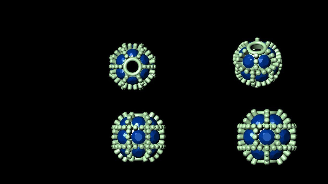 100 pis stl beeds 3D print model 3D print model_73