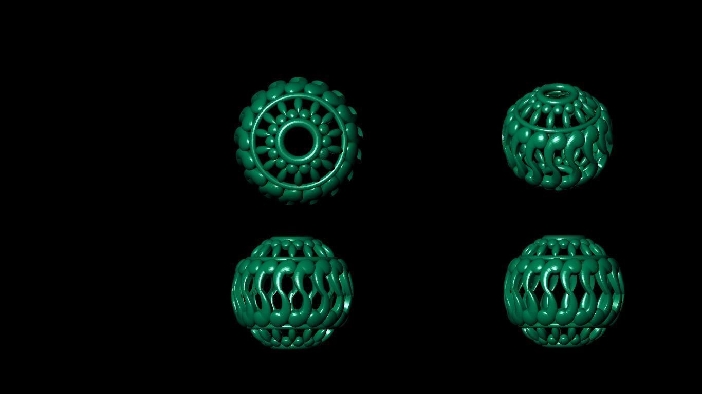 100 pis stl beeds 3D print model 3D print model_43