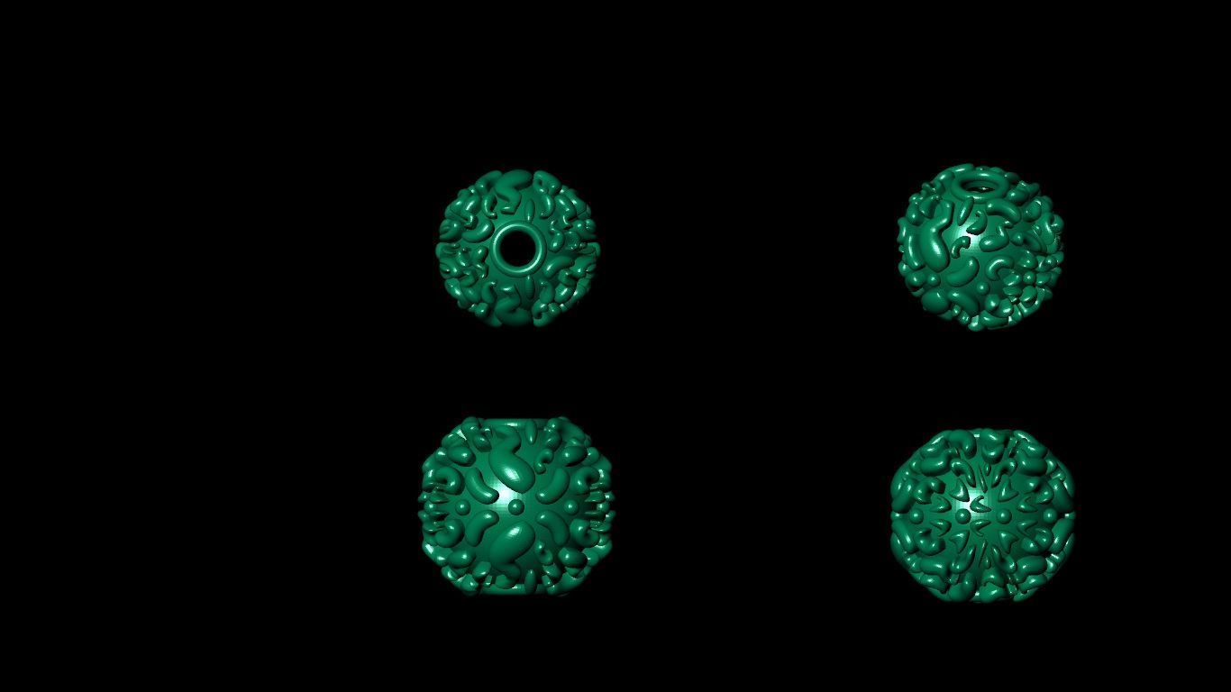 100 pis stl beeds 3D print model 3D print model_87