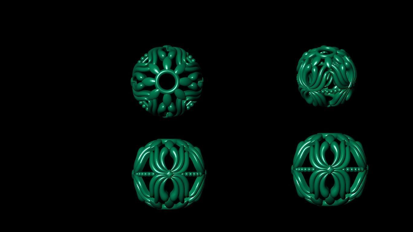 100 pis stl beeds 3D print model 3D print model_55