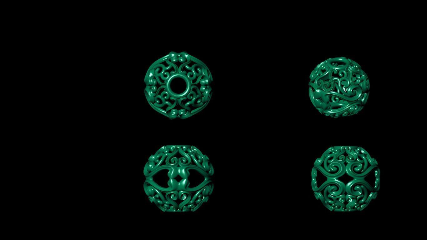 100 pis stl beeds 3D print model 3D print model_16