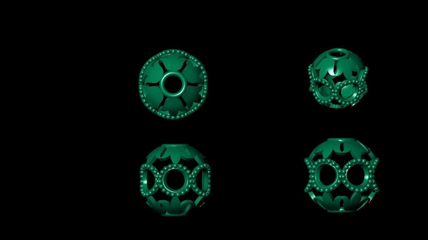 100 pis stl beeds 3D print model 3D print model_63