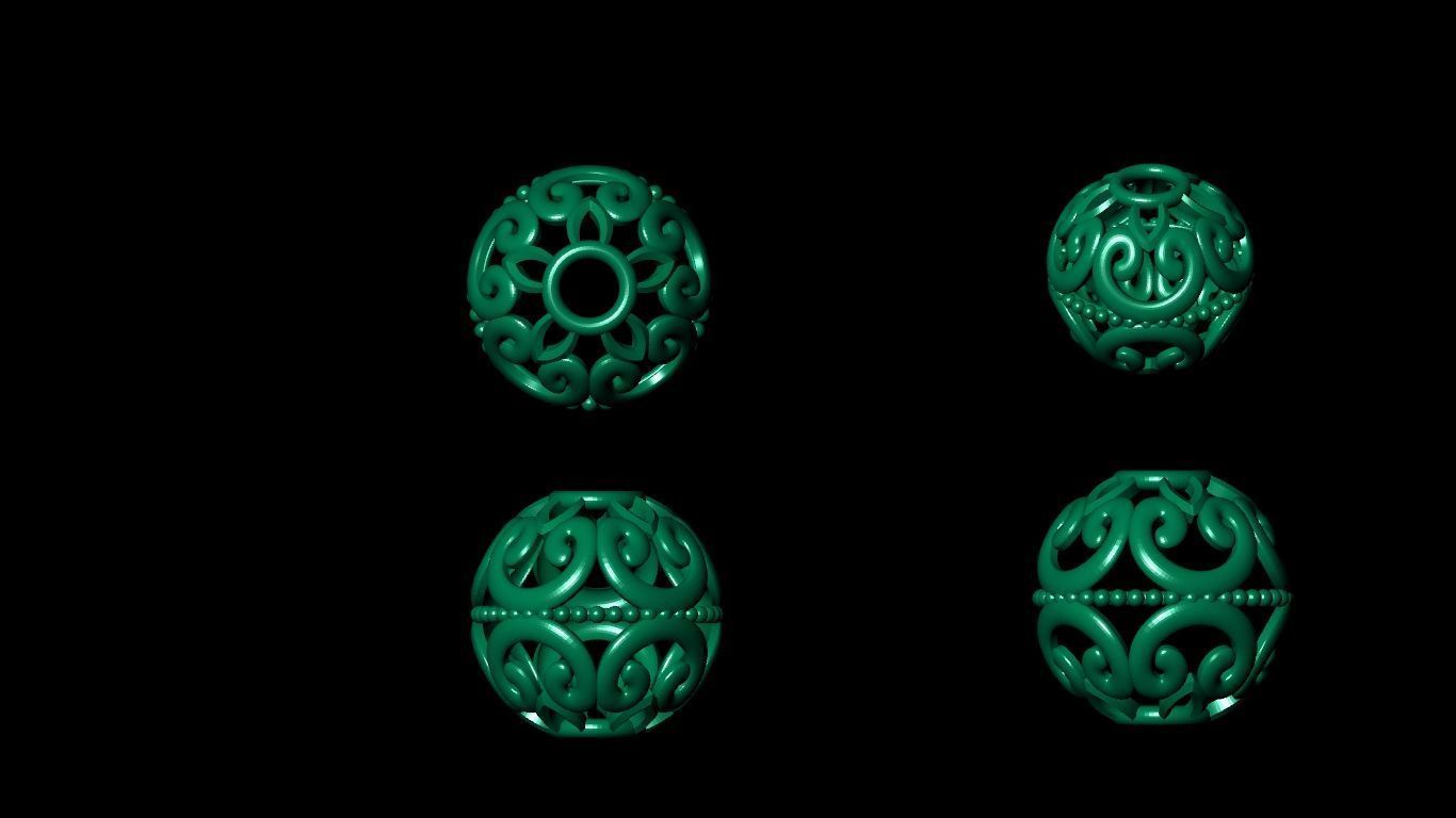 100 pis stl beeds 3D print model 3D print model_61