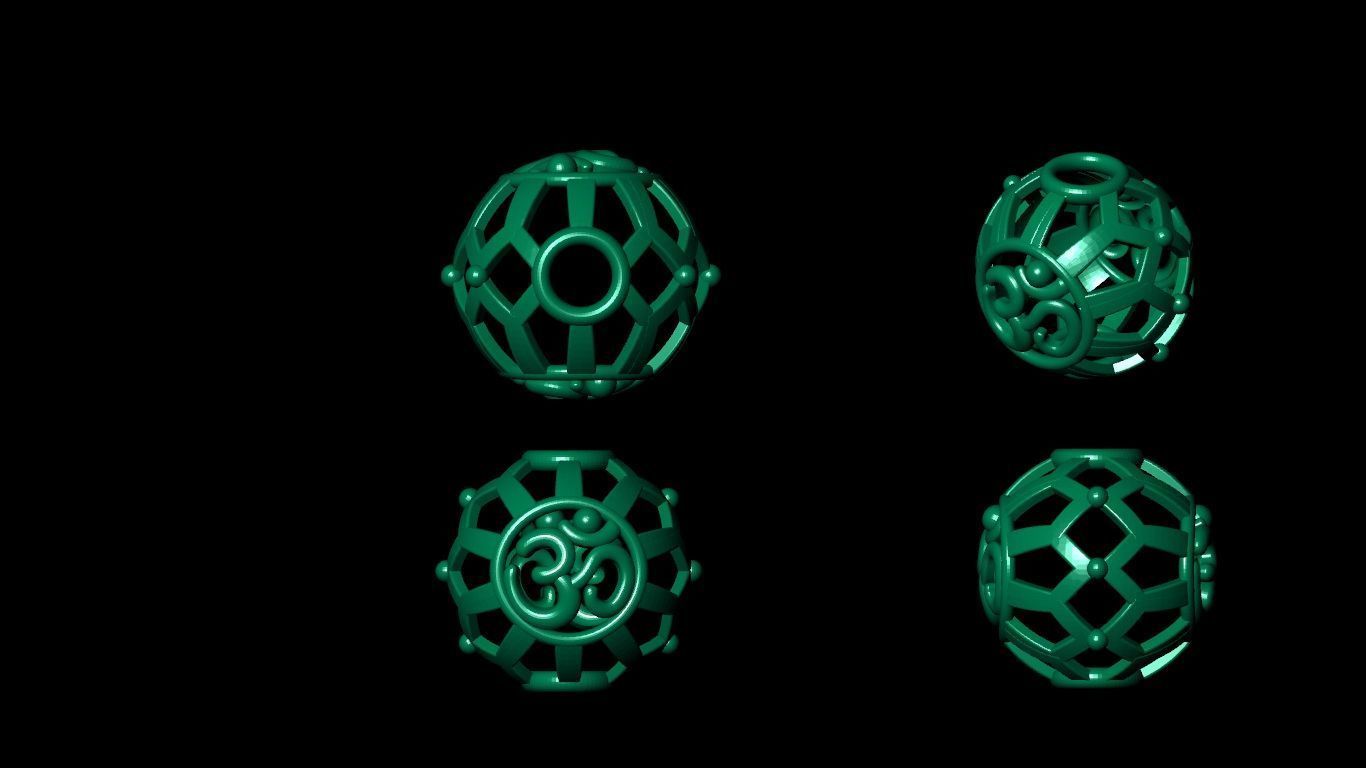 100 pis stl beeds 3D print model 3D print model_35