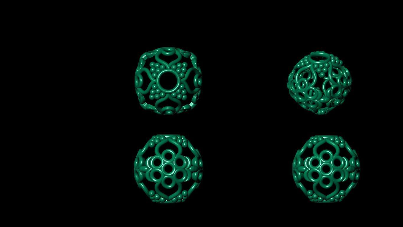 100 pis stl beeds 3D print model 3D print model_7