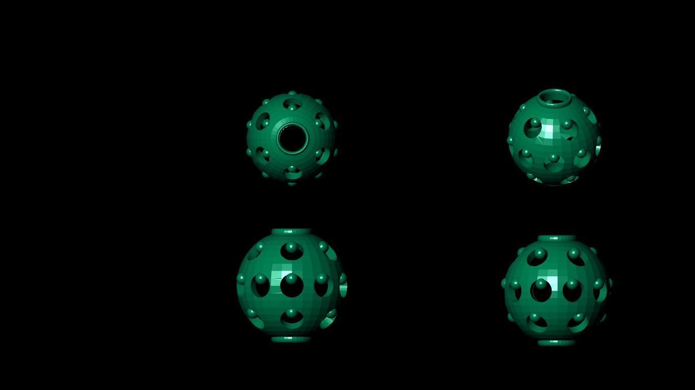 100 pis stl beeds 3D print model 3D print model_92