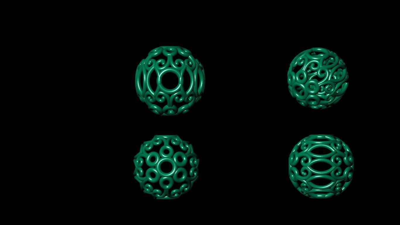 100 pis stl beeds 3D print model 3D print model_46