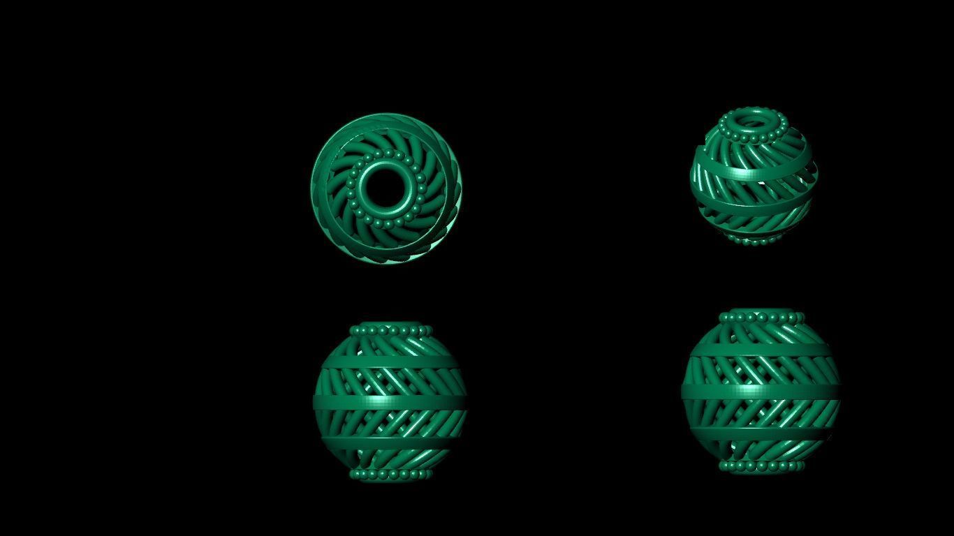 100 pis stl beeds 3D print model 3D print model_52