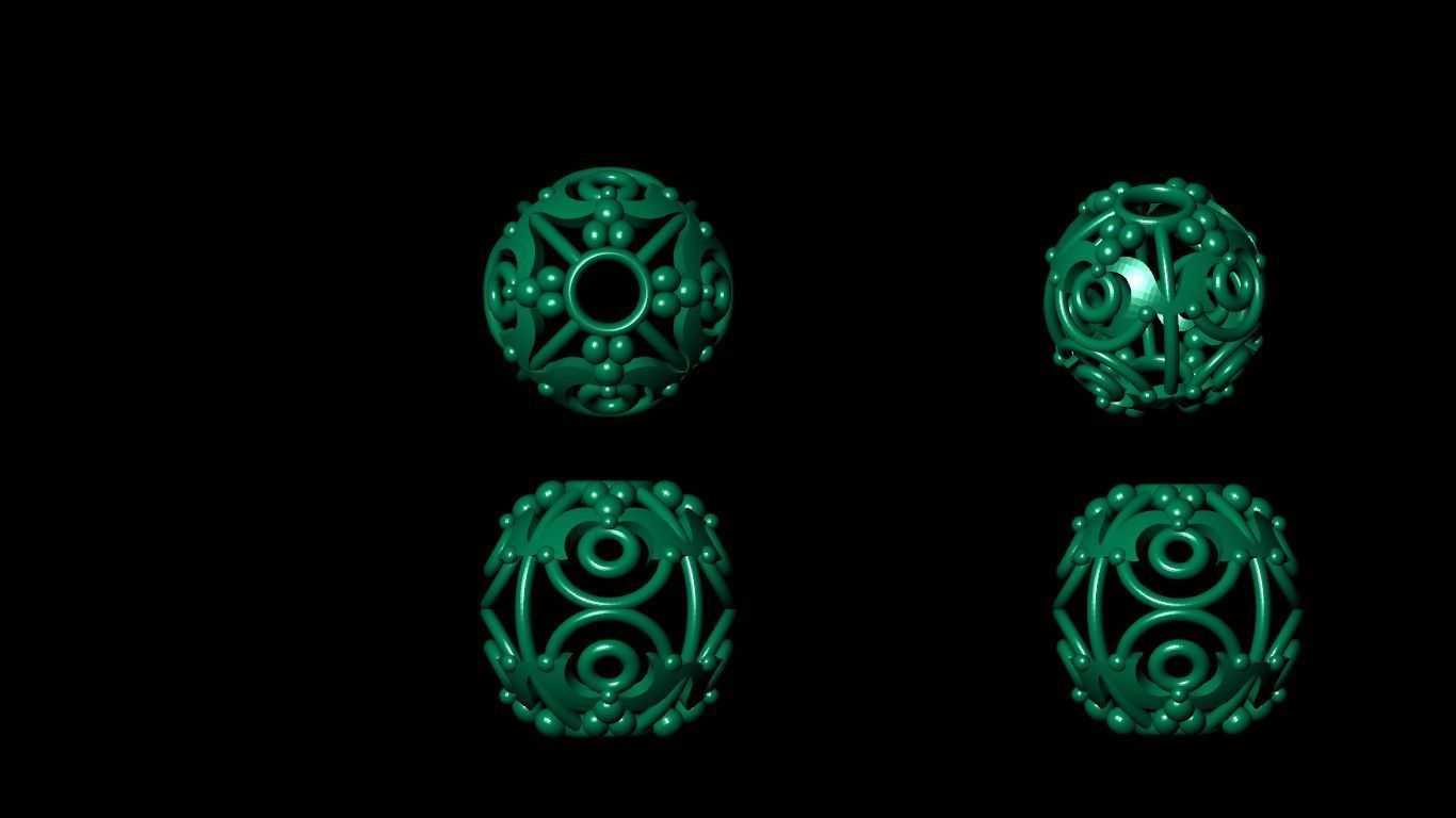 100 pis stl beeds 3D print model 3D print model_8