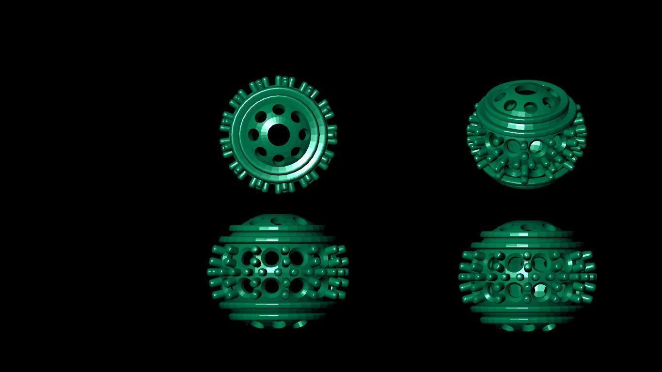 100 pis stl beeds 3D print model 3D print model_86