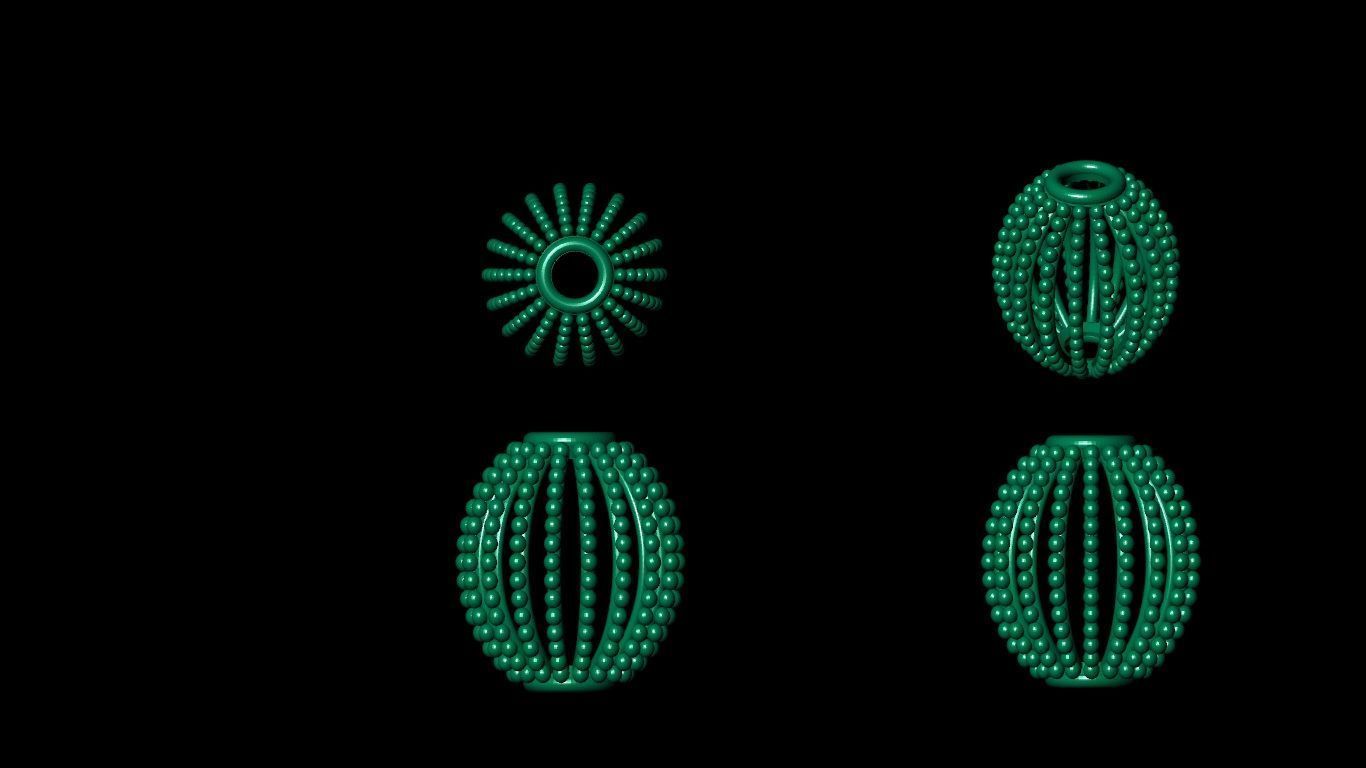 100 pis stl beeds 3D print model 3D print model_99