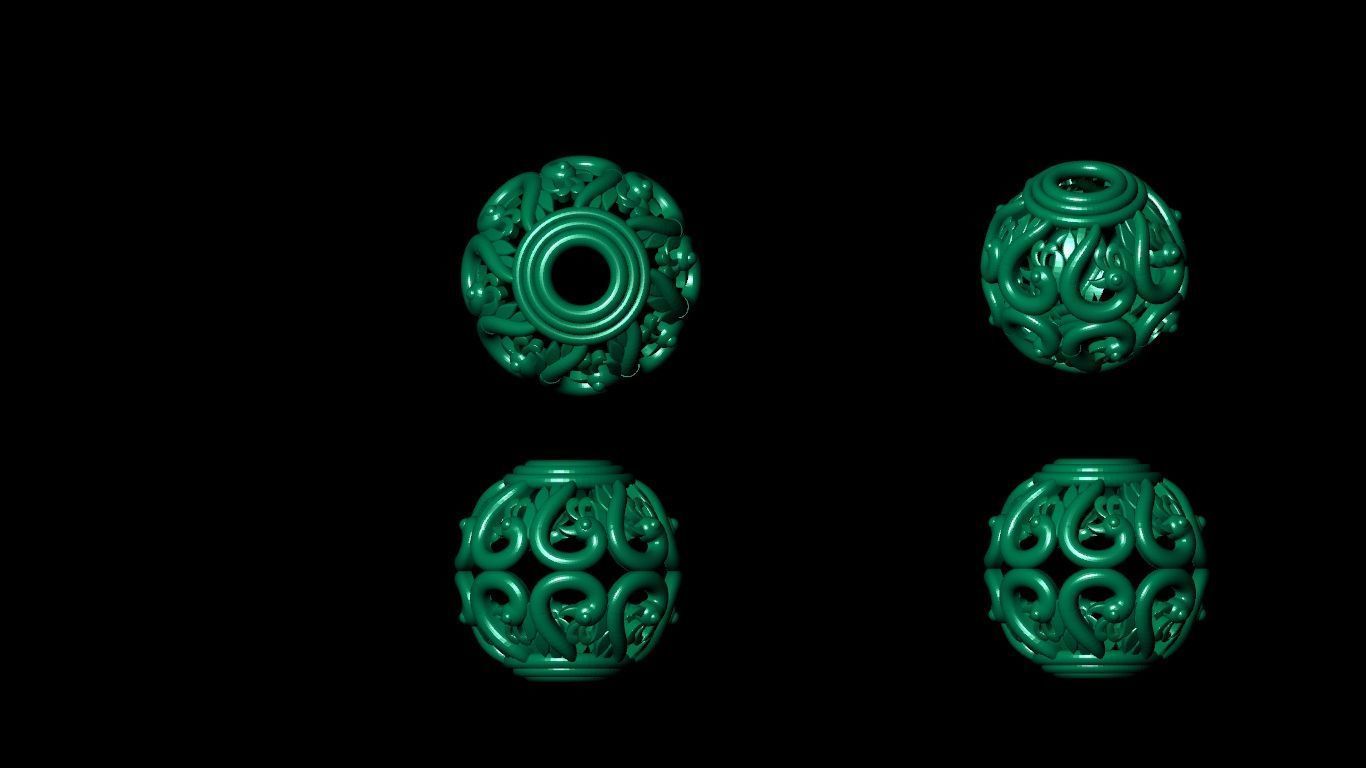 100 pis stl beeds 3D print model 3D print model_40