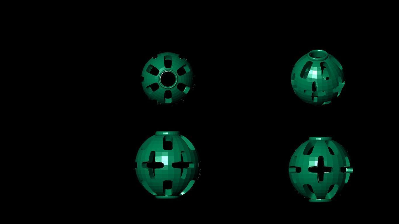 100 pis stl beeds 3D print model 3D print model_94