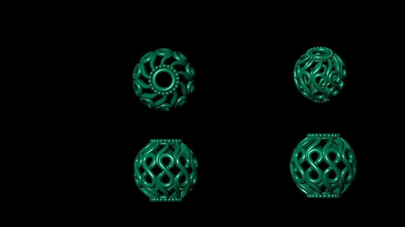 100 pis stl beeds 3D print model 3D print model_53