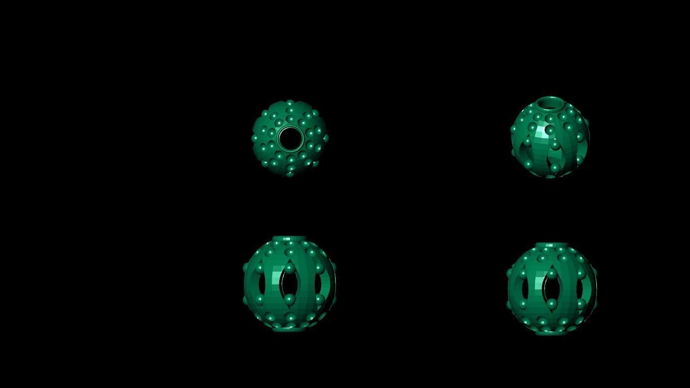 100 pis stl beeds 3D print model 3D print model_93