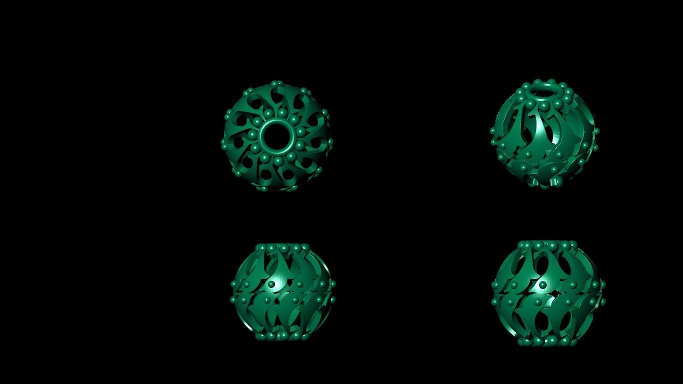 100 pis stl beeds 3D print model 3D print model_21