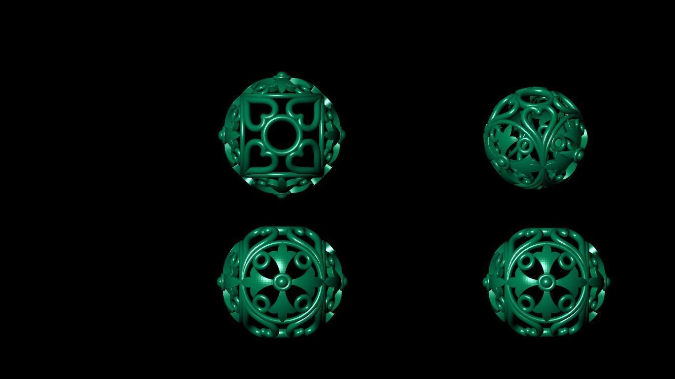 100 pis stl beeds 3D print model 3D print model_10