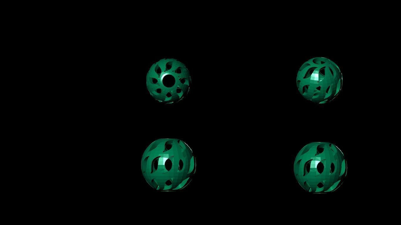 100 pis stl beeds 3D print model 3D print model_90