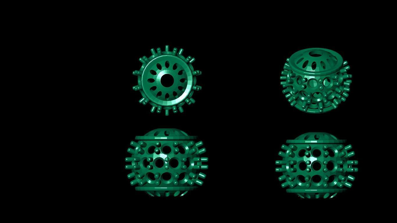 100 pis stl beeds 3D print model 3D print model_85