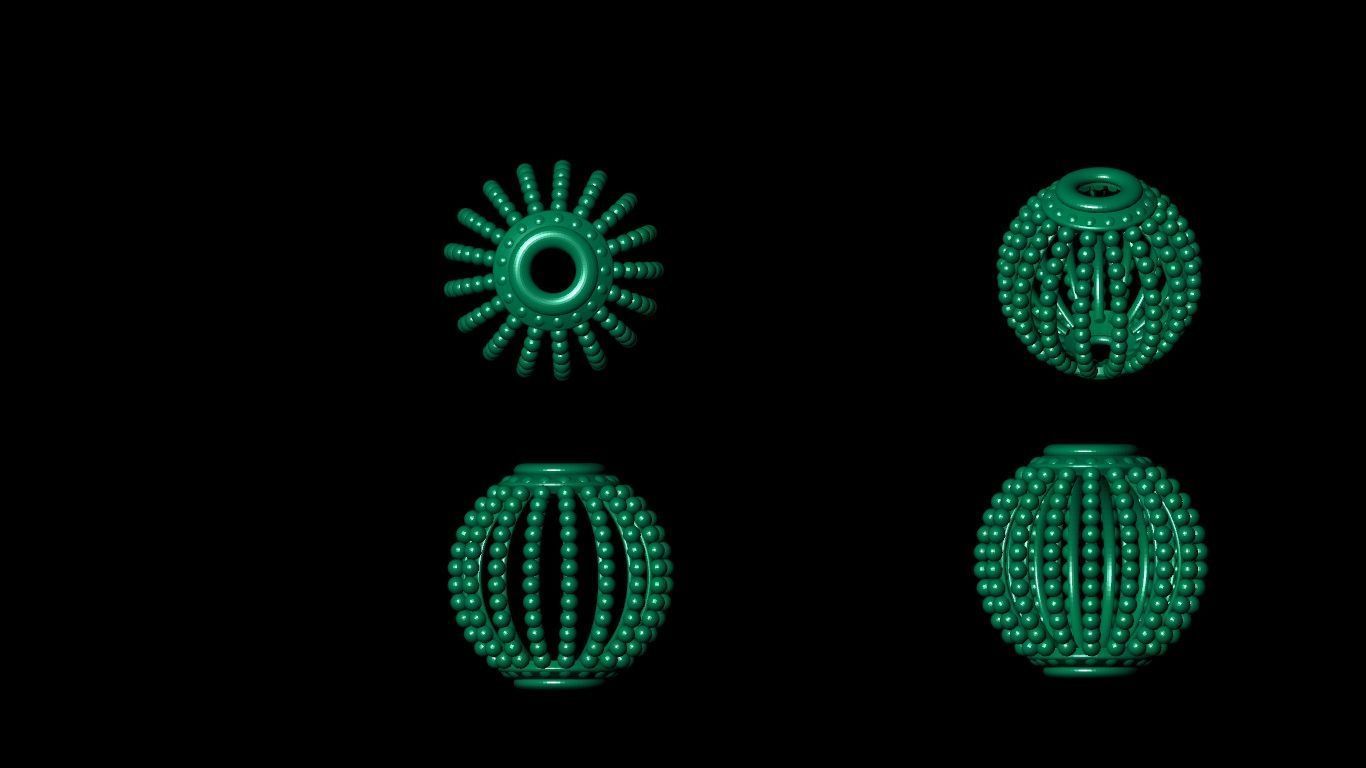 100 pis stl beeds 3D print model 3D print model_70