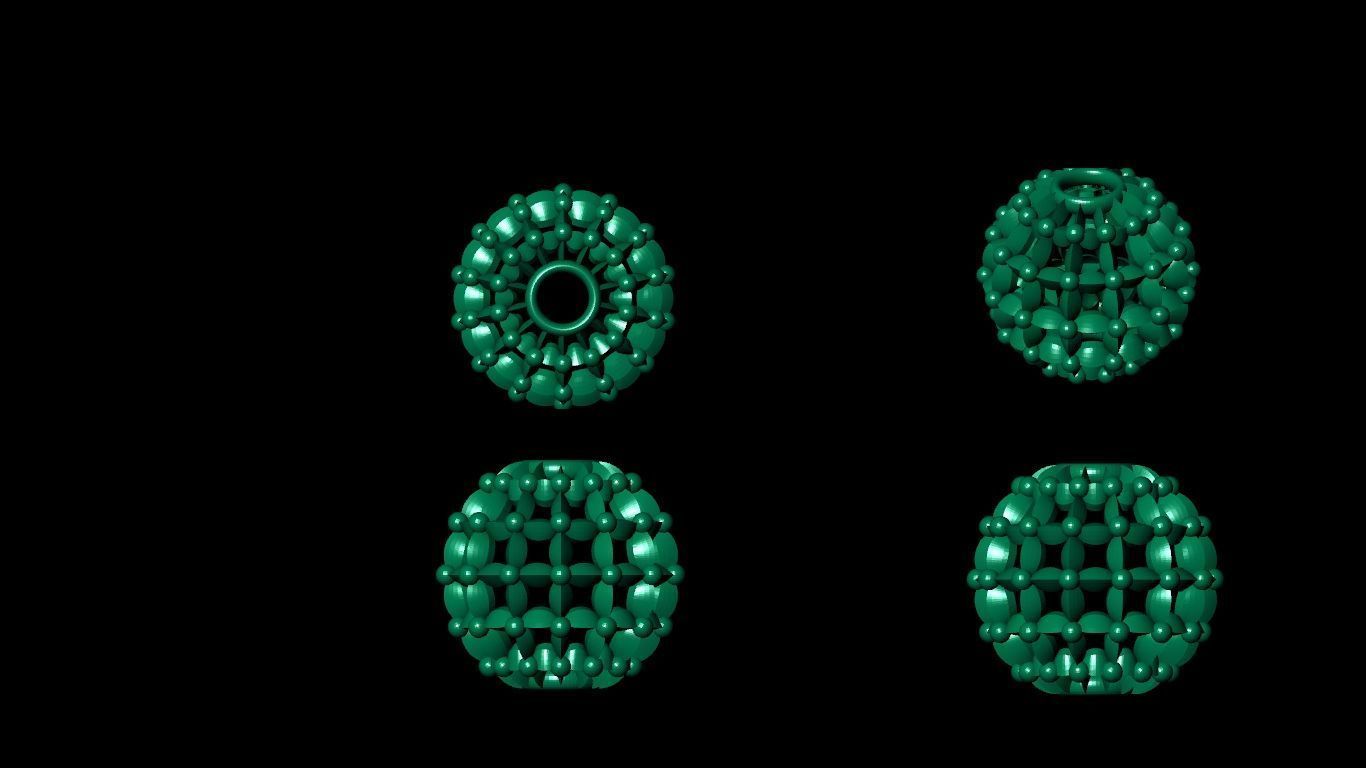 100 pis stl beeds 3D print model 3D print model_3