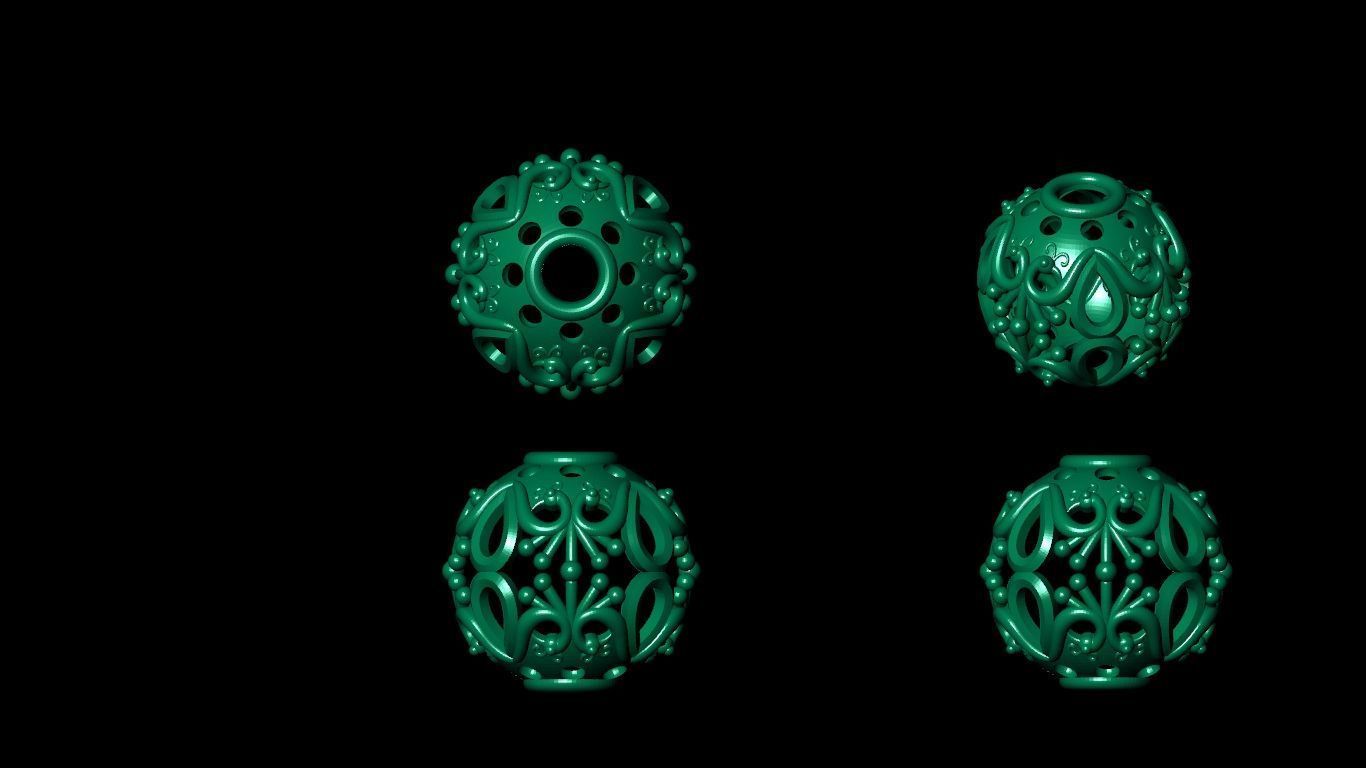 100 pis stl beeds 3D print model 3D print model_15