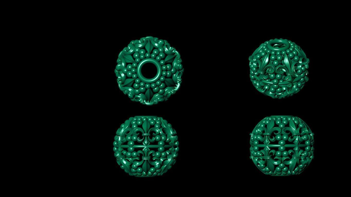 100 pis stl beeds 3D print model 3D print model_44