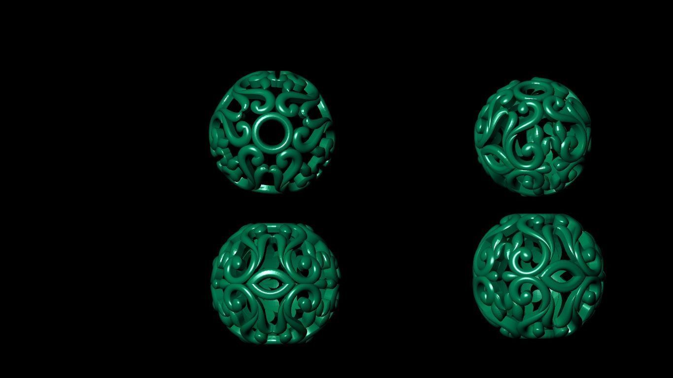 100 pis stl beeds 3D print model 3D print model_68