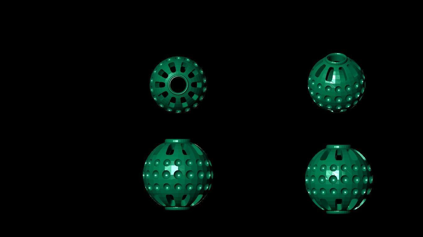 100 pis stl beeds 3D print model 3D print model_96