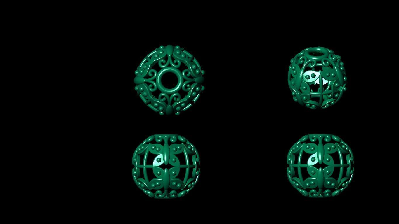 100 pis stl beeds 3D print model 3D print model_37